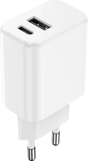 Încărcător de rețea Setty 20 W cu USB‑C și USB