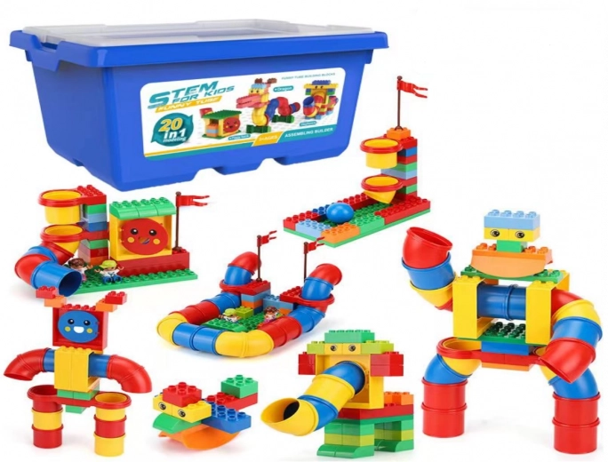 Set de construcție pentru copii 20‑în‑1 în cutie – 147 piese