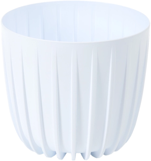 Ghiveci Mira jos 24 cm alb