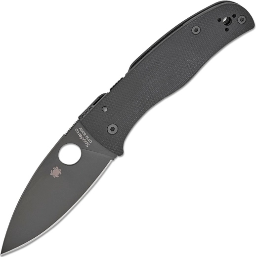 Spyderco Bodacious All Black cuțit de buzunar 9,2 cm cu DLC și mâner G10