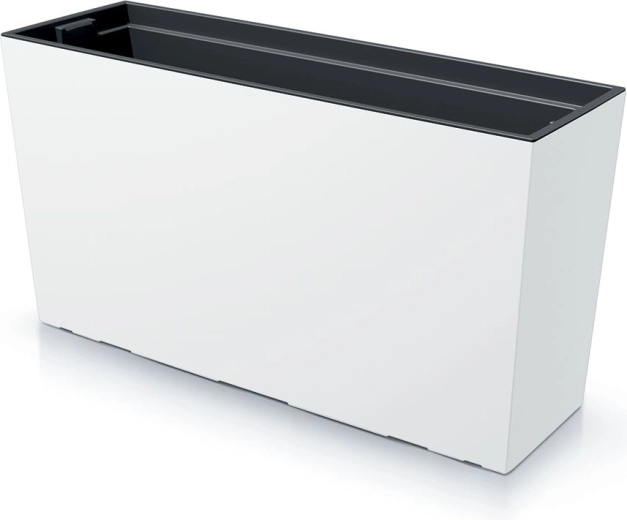 Jardiniere URBI CASE M cu insert 77 cm alb