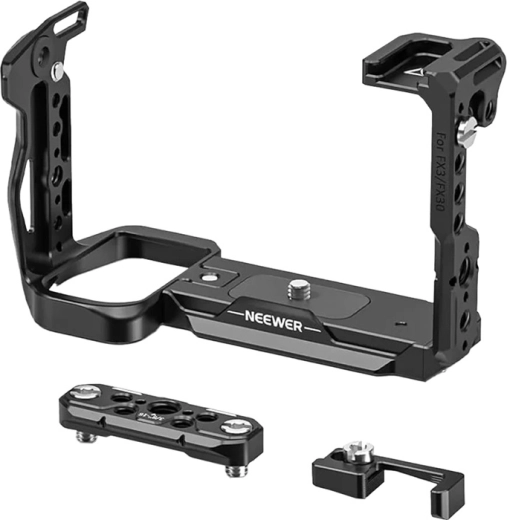 Cășcă (cage) de montaj Neewer pentru Sony FX3/FX30 cu clemă pentru cablu HDMI