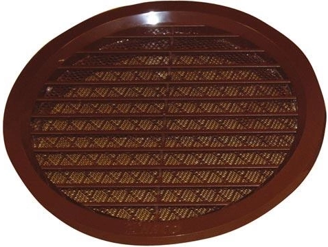 Grilă de ventilație cu plasă 140 mm – Maro