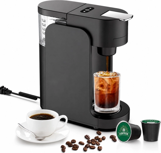 Espressor pe capsule 1450 W, 3,5 bar, negru - 1 bucată