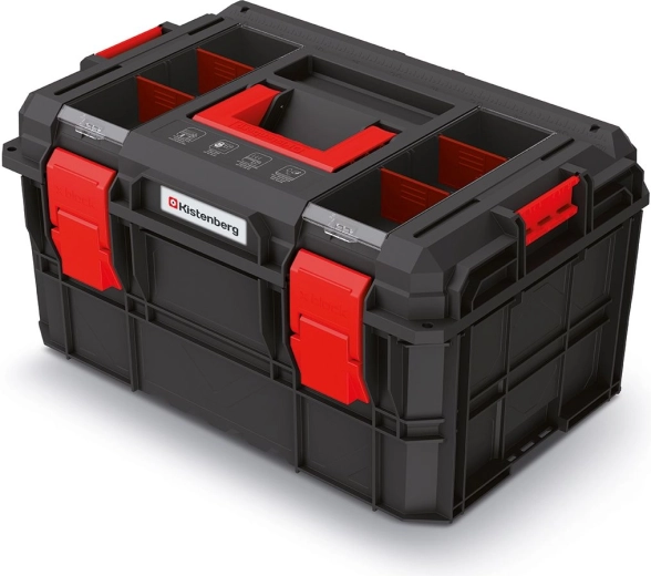 Trusă modulară pentru scule X‑BLOCK LOG 546 × 380 × 307 mm, negru