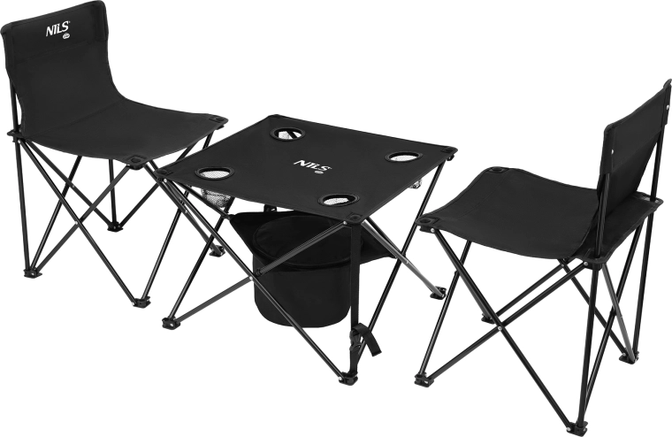 Set de camping cu masă și 2 scaune NILS Camp