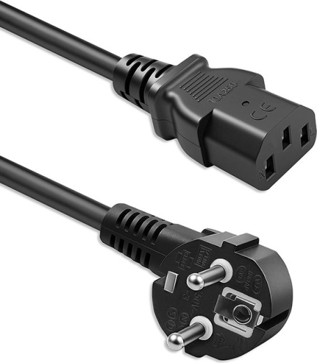 Cablu de alimentare Qoltec Schuko (CEE 7/7) la IEC C13, 5 m, 3×1,0 mm², cupru pur