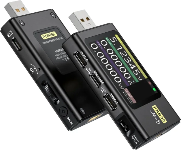 Tester porturi USB Fnirsi FNB58 negru