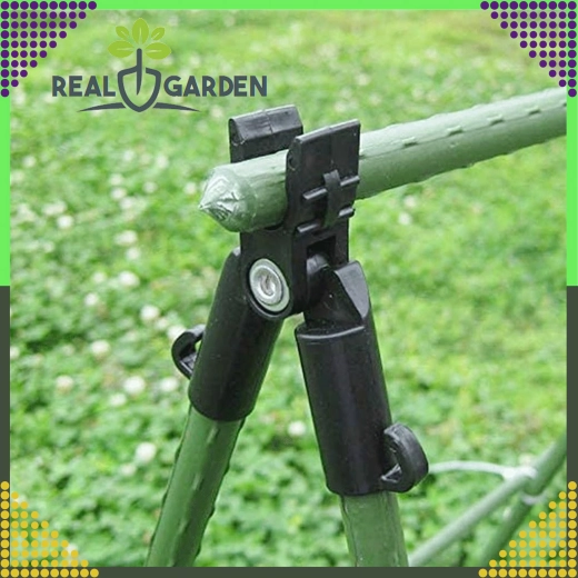 Conector T articulat de vârf pentru bețe de grădină 9 mm, 10 buc