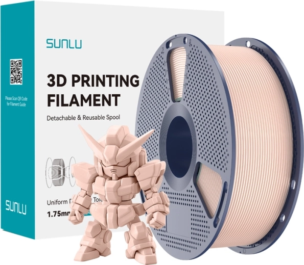 Filament Sunlu PLA+ 2.0 pro imprimare 3D bej 1,75 mm