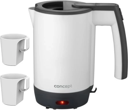 Fierbător electric de călătorie Concept 0,5 l cu 2 căni