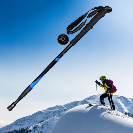 Băț de trekking reglabil pentru nordic walking 65–135 cm