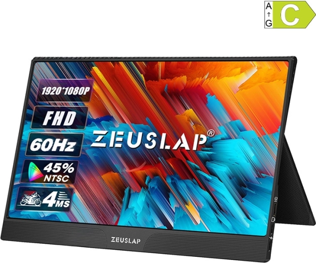 Monitor portabil cu ecran tactil Zeuslap Z15ST 15,6" Full HD IPS