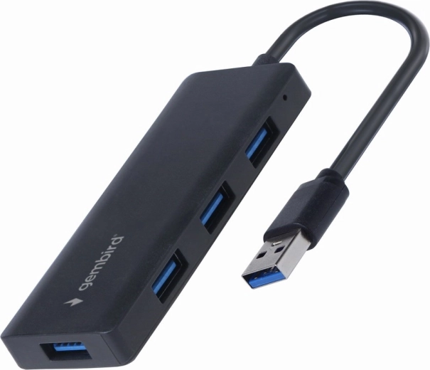 Gembird hub USB cu 4 porturi USB 3.2 Gen 1 negru