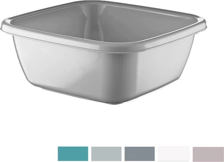 Lighean pătrat din plastic Felix, 14 l