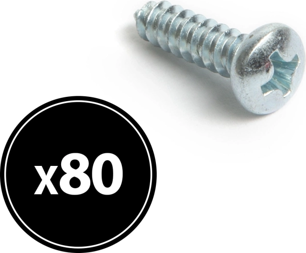 Șurub pentru PAL cu cap plat cu flanșă 4,2 × 16 mm, 80 buc.