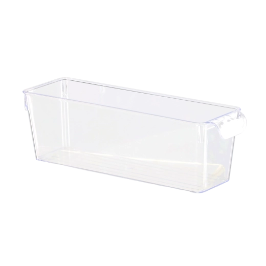 Organizator transparent pentru frigider cu capac 10 × 32,5 × 10,5 cm