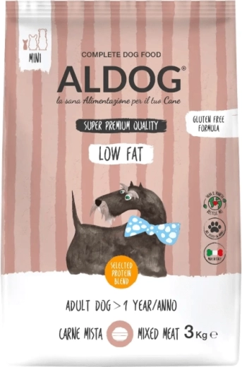 Aldog Low Fat Mini hrană uscată cu conținut scăzut de grăsimi pentru câini adulți de rase mici 3 kg