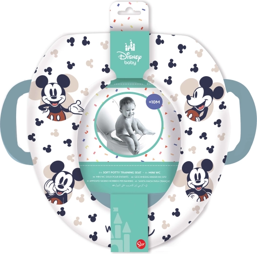 Scaun moale pentru toaletă cu mânere MICKEY