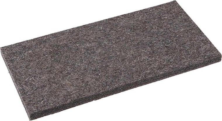 Pâslă neagră de schimb pentru drișcă 250 × 130 × 10 mm