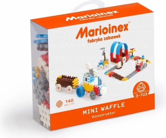 Mini Waffle Construcție 140 buc pentru băieți