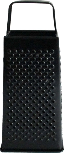 Răzătoare neagră din inox cu patru fețe 21 cm