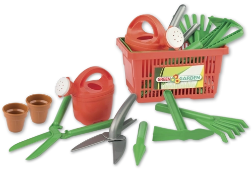 Set de grădinărit în coș pentru copii Androni, 9 piese