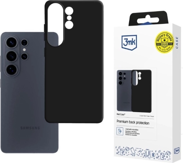 Husă mată 3mk Matt Case pentru Samsung Galaxy S26 Ultra – neagră