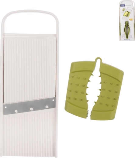 Feliator și răzătoare plată din plastic și inox