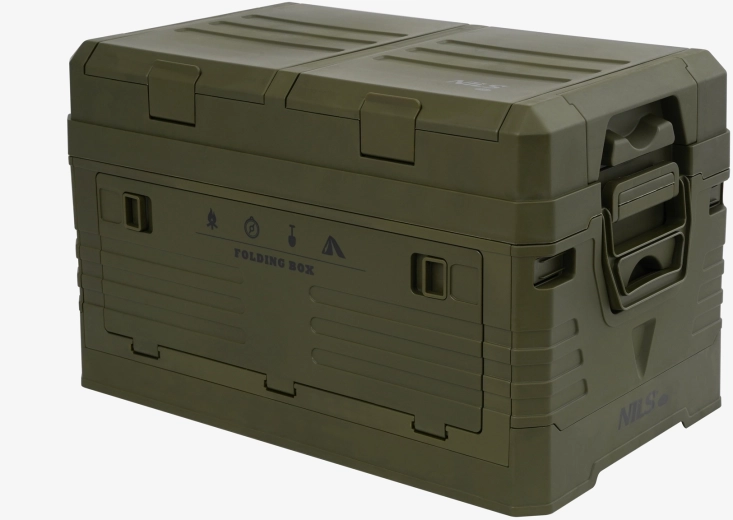 Cutie depozitare pliabilă cu capac NILS Camp 42 l verde