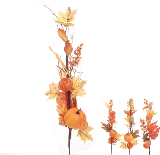 Crenguță decorativă de toamnă din plastic 70 cm (4 variante)