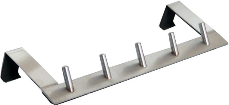 Cuier din inox pentru ușă cu 5 cârlige 35 × 12 × 7 cm