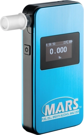 Tester de alcool electrochimic Alcovisor Mars BT albastru