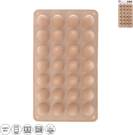 Formă din silicon fagure (28 buc.) bej