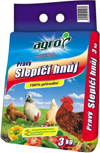 Gunoi de găină adevărat 3 kg AGRO