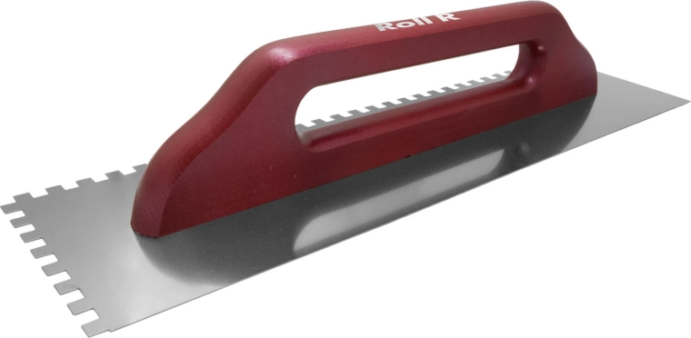 Gletier din oțel inoxidabil cu dinți 12 mm, 480 × 130 mm