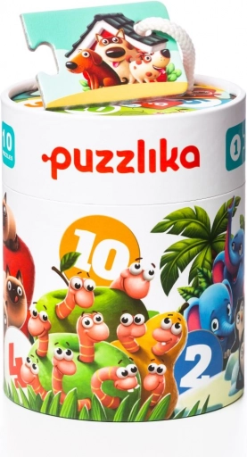 Puzzlika prieteni – primul meu puzzle numeric 1–10, 20 piese