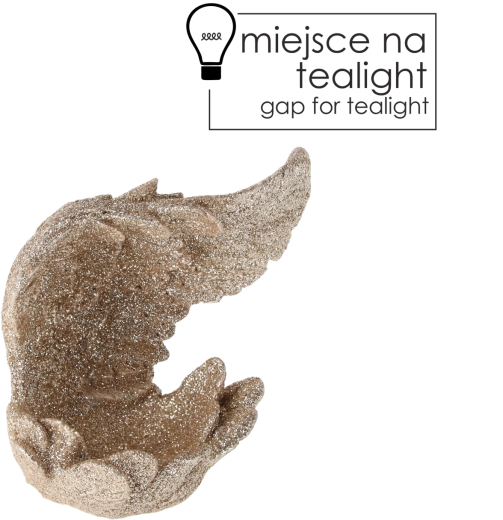 Suport pentru lumânare tip tealight Aripi – decorațiune ceramică albă