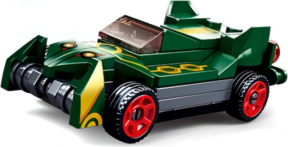 Sluban Power Bricks - Mașină verde cu motor înfășurabil