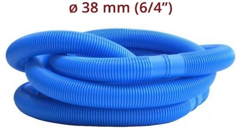 Furtun de piscină la metru 38 mm (6/4") – albastru, 1 m