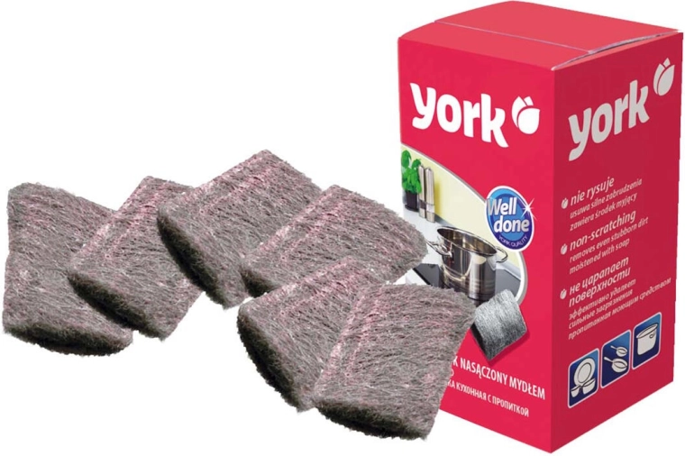 Burete de sârmă cu detergent – set 6 bucăți