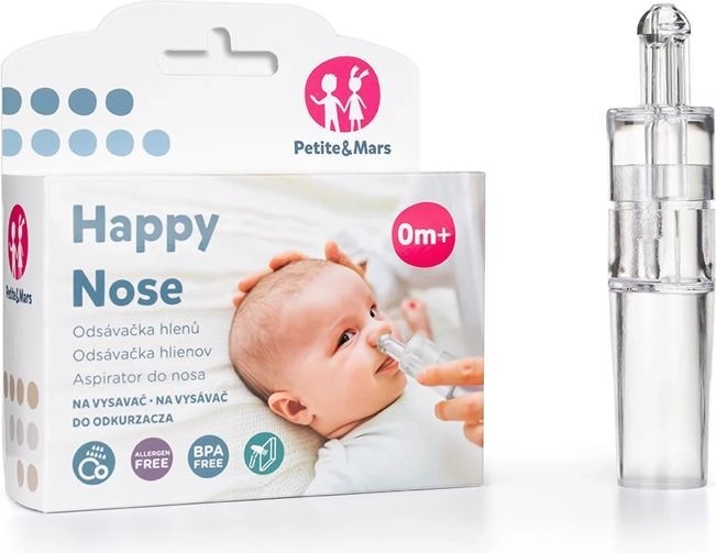 Aspirator nazal pentru mucus, pentru aspirator PETITE & MARS Happy Nose 0 m+