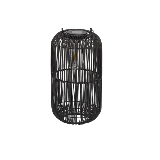 lampion solar negru 39 cm