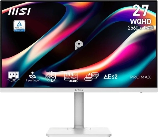 Monitor MSI Pro Max 271QPHW 27" alb WQHD 144 Hz
