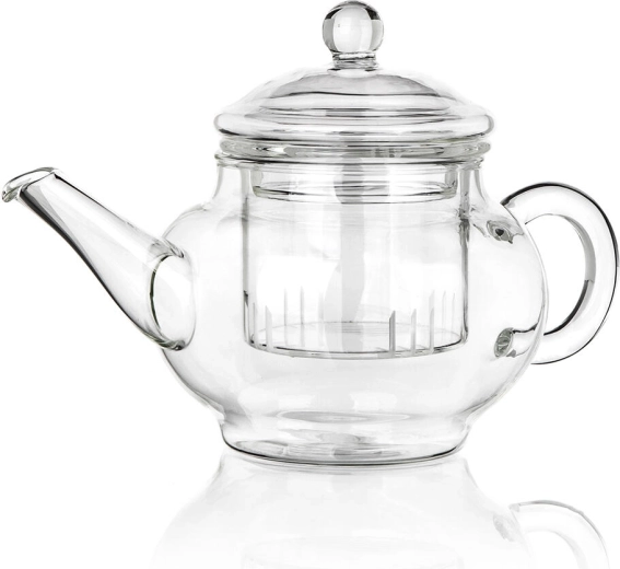 Ceainic din sticlă cu pereți dubli cu infuzor 0,28 l