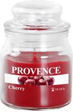 Lumânare parfumată în borcan de sticlă cu capac, cireșe, 70 g