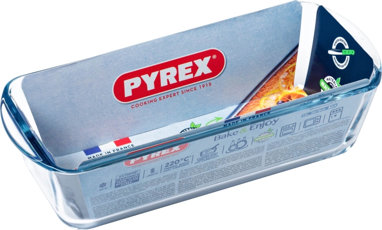 Formă de sticlă pentru cozonac tip „biskupský chlebíček” Pyrex 1,5 l