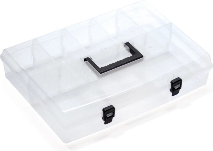 Organizator din plastic Prosperplast cu capac transparent