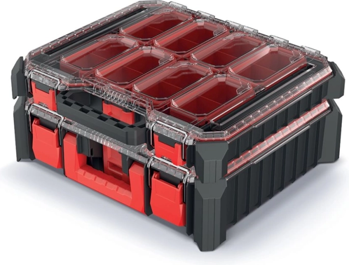 Set de organizatoare din plastic 44,5 × 39 × 19,7 cm – negru