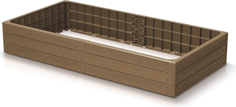 Strat de grădină înălțat Base Woody Eco Wood 149 cm – maro natural